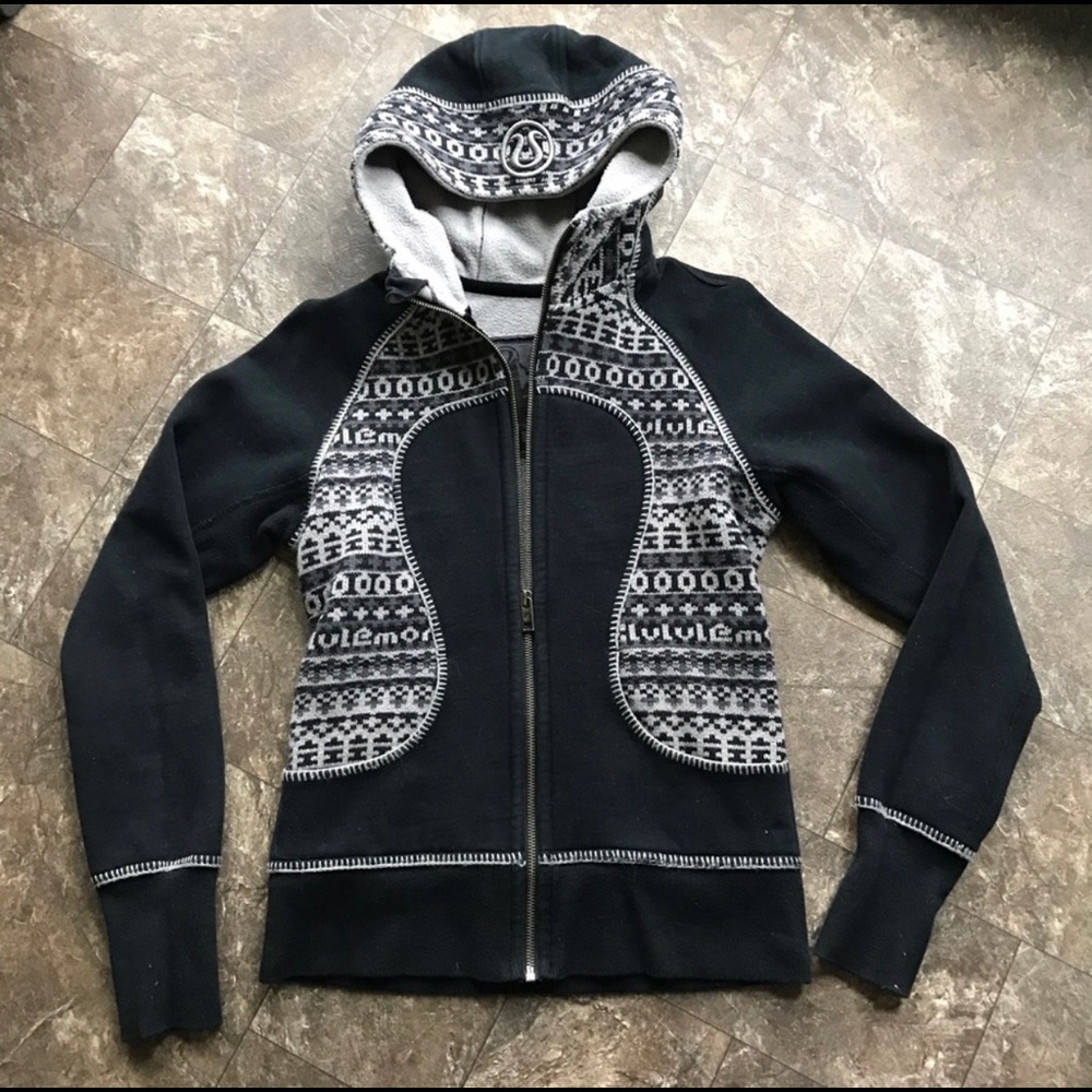 LULULEMON Special Edition Fair Isle Scuba 6 Hoodie Zip Up